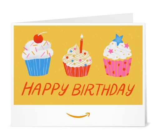 Amazon.ca Gift Card - Print - Birthday Cupcakes