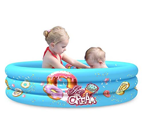 Bestrip Kiddie Inflatable Swimming Pool,Kid Water Pool ,Plastic Baby Pool for Boys Girls a Safe Summer Water Party Pool 110*30cm (43.3*11.8in)