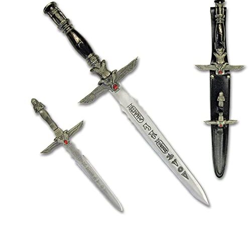 BladesUSA S-2370D Fantasy Short Sword Set of Two 18.5-Inch Overall; 10-Inch Overall