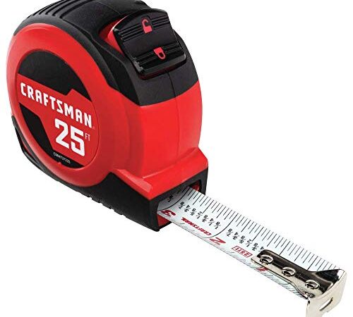 Craftsman Tape Measure, Self-Lock, 25-Foot (CMHT37225S)