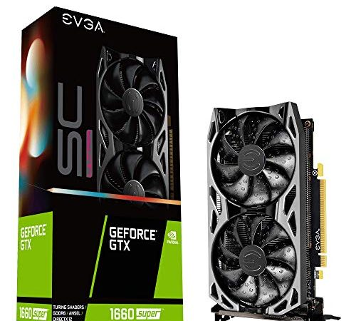 EVGA 06G-P4-1068-KR GeForce GTX 1660 Super Sc Ultra Gaming, 6GB GDDR6, Dual Fan, Metal Backplate