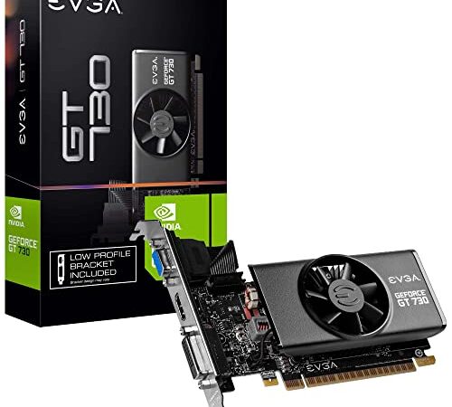 eVGA GeForce GT 730 2GB GDDR5 64bit DVI/HDMI/VGA Low Profile Graphics Card 02G-P3-3733-KR
