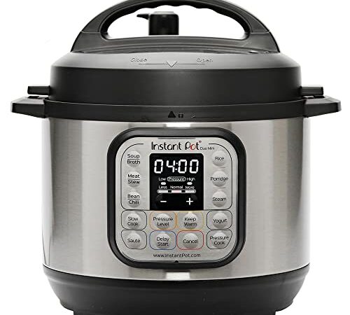 Instant Pot Duo 7-in-1 Electric Pressure Cooker, Slow Cooker, Rice Cooker, Steamer, Saute, Yogurt Maker, Warmer & Sterilizer, Includes Free App with over 1900 Recipes, Stainless Steel, 3 Quart