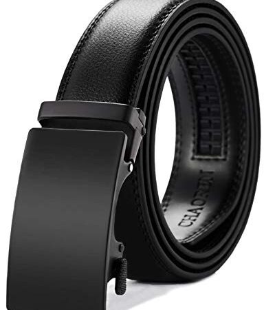 Mens Belt, CHAOREN Ratchet Belts for Men with Genuine Leather, Trim to Fit in Gift Box (Belt)