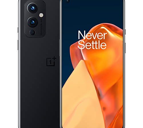 OnePlus 9 Astral Black, 5G Unlocked Android Smartphone U.S Version, 8GB RAM+128GB Storage,120Hz Fluid Display, Hasselblad Triple Camera, 65W Ultra Fast Charge,15W Wireless Charge, with Alexa Built-in