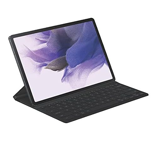 Samsung Cover with Keyboard for Galaxy Tab S7+ and Galaxy Tab S7 FE - Black