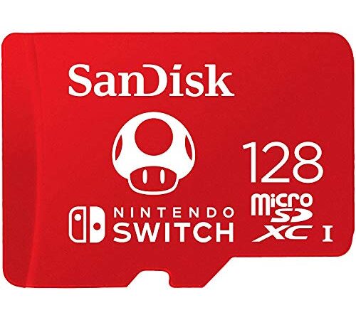 SanDisk 128GB microSDXC UHS-I Card for Nintendo Switch - SDSQXBO-128G-AWCZA