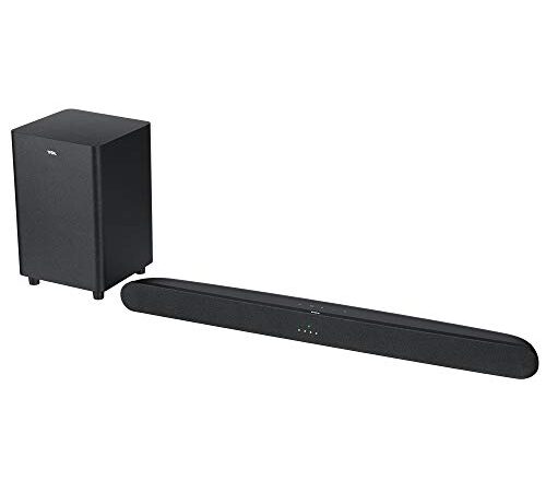 TCL Alto 6+ 2.1 Channel Dolby Audio Sound Bar with Wireless Subwoofer, Bluetooth – TS6110, 240W, 31.5-inch, Black