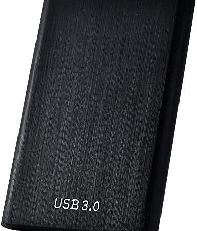 Ultra Slim External Hard Drive 2TB, Portable High Speed External Hard Drive USB 3.0 Hard Drive for Mac, PC, Laptop (2TB-Black)