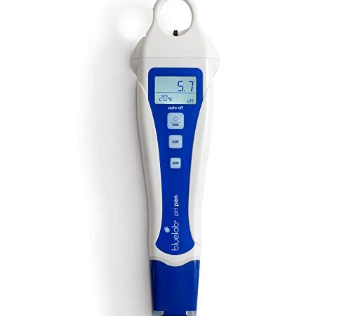 Bluelab PENPH pH Pen, Digital Meter for Water with Easy Two Point Calibration and Double Junction Probe, Test Kit for Hydroponic System and Indoor Plant Grow, White