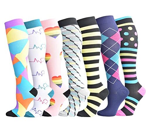 Compression Socks for Men Women 15-20 mmHg Athlete Nurses Travel Runner Pregnant