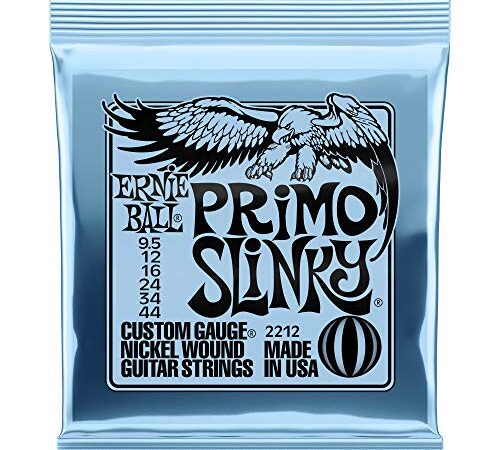 Ernie Ball Primo Slinky Nickel Wound Electric Guitar Strings, 9.5-44 Gauge (P02212)