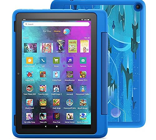 Fire HD 10 Kids Pro tablet, 10.1", 1080p Full HD, ages 6–12, 32 GB, Intergalactic