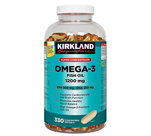 Kirkland Signature Super Concentrate Omega 3 1200mg 330 Softgels