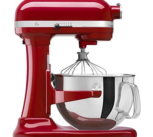 KitchenAid KP26M1XER Professional 600 Series 6-Quart Bowl-Lift Stand Mixer, Empire Red