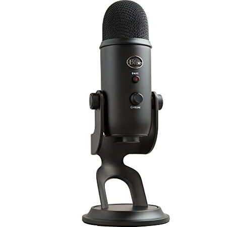 Logitech for Creators Blue Yeti USB Microphone for PC, Podcast, Gaming, Streaming, Studio, Computer Mic - Blackout