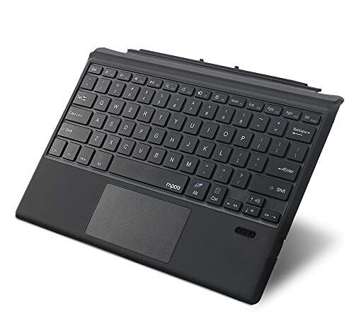 Rapoo XK200 Microsoft Surface Pro 7/Pro 6/Surface Pro 5 (Pro 2017)/Pro 4 12.3 inch Tablet/Surface Pro 3 2014 Keyboard Case with Trackpad - Detachable Wireless Keyboard Type Cover