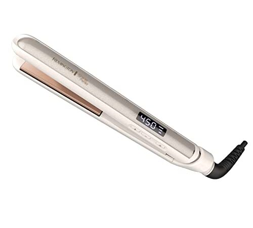 Remington Shine Therapy 1” Flat Iron, Argan Oil & Keratin Plate Hair Straightener White