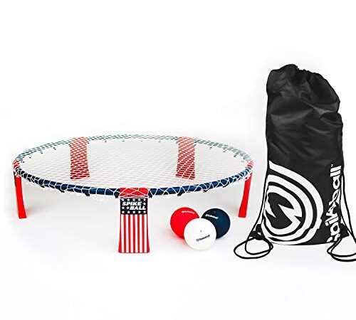 Spikeball Red, White, and Blue Standard 3 Ball Kit