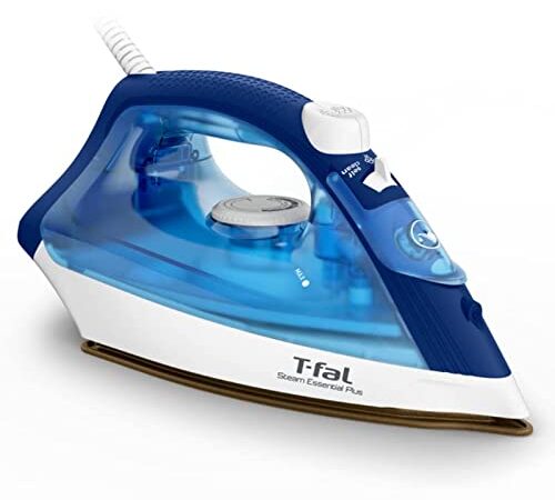 T-Fal Steam Essential Plus - Easy Steam Iron - fast and easy ironing, Blue, 1200 watts (FV1954Q1)