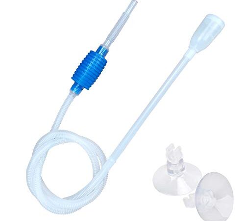 U-BCOO Aquarium Gravel Cleaner Fish Tank Manual Siphon Water Changer Fish Tank Filter Perfect for Cleaning and Changing Water in Tank