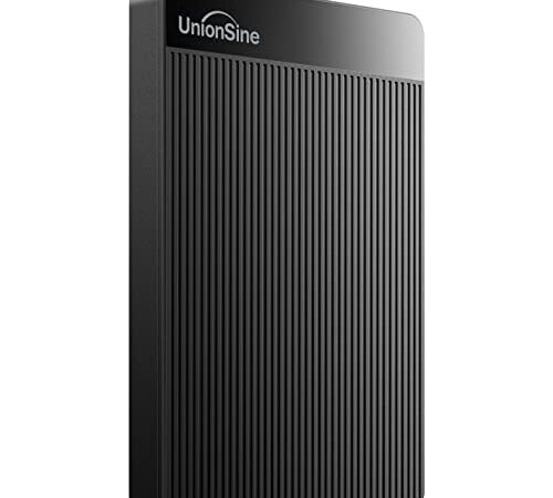 UnionSine 1TB Ultra Slim Portable External Hard Drive USB3.0 HDD Storage Compatible for PC,PS4,Mac,Desktop, Laptop, Xbox One, Xbox 360(Black) HD-006