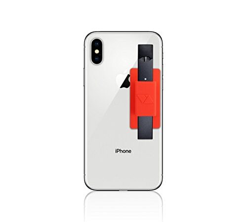 VQ Lite | Cell Phone Holder Compatible with JUUL (Case Only, No Device Included) Never Forget or Lose Your JUUL | Accessory Compatible with iPhone, Samsung Galaxy, Tablets, Car Dashboard (Red)