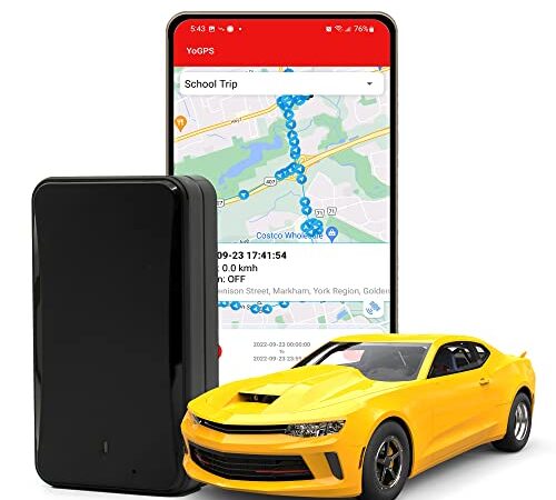 YoGPS 4G GPS Tracker for Car, Magnetic Car Tracker, Portable & Wireless Car GPS Tracker, Long Battery Life (Rechargeable), No Installation Needed, SIM Included