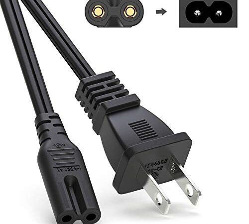 6Ft AC Power Cord for Xbox One S/X,Xbox 1x/1s,PS5 PS4 PS3 PS2 Playstation 5 4 Slim Game Console,Replacement Plug Power Cable