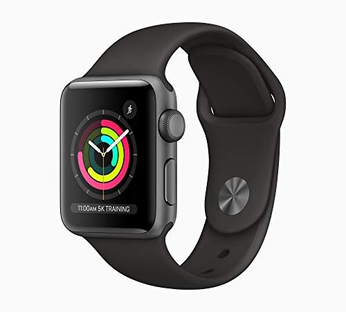 Apple Watch Series 3 (GPS, 42mm) - Space Grey Aluminium Case with Black Sport Band