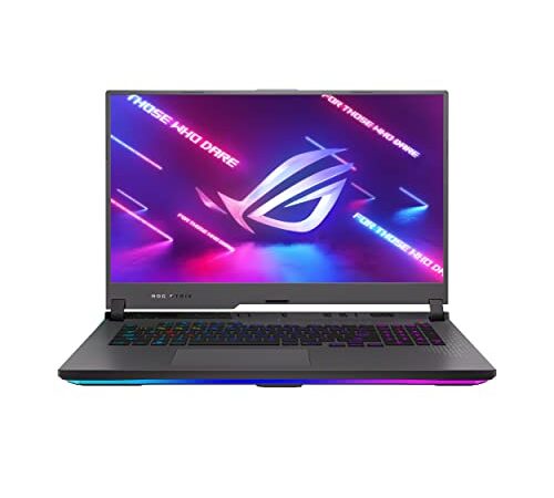 ASUS ROG Strix G17 (2022) Gaming Laptop, 17.3” 240Hz IPS Type WQHD Display, NVIDIA GeForce RTX 3080, AMD Ryzen 9 6900HX, 32GB DDR5, 1TB PCIe SSD, RGB Keyboard, Windows 11 Home, G713RS-AS91-CA