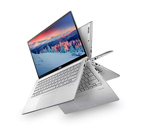 ASUS ZenBook Flip 14 Ultra Slim Convertible Laptop, 14” Full HD, AMD R7-3700U Processor, Radeon RX Vega 10 graphics, 12GB RAM, 512GB PCIe SSD, Windows 10 Pro - UM462DA-AB71-CA, Light Grey