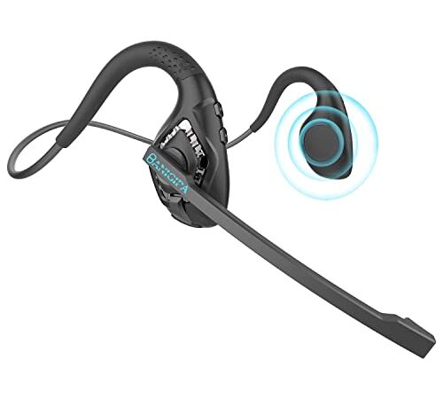 BANIGIPA Open Ear Headphones, Air Conduction Bluetooth Headset, Wireless Earphones Stereo w/Noise-Canceling Boom Microphone, 10 Hrs Playtime, Light and Comfortable for Cell Phone Sport Office Driving