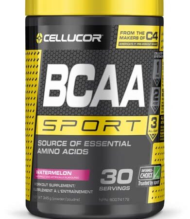 Cellucor BCAA Sport, Post-Workout Intra Workout Powder Sports Drink Supplements for Hydration Endurance & Recovery, Watermelon, 30 Servings