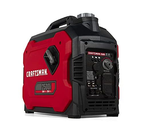 Craftsman 2500-Watt Gasoline Portable Inverter Generator red, black