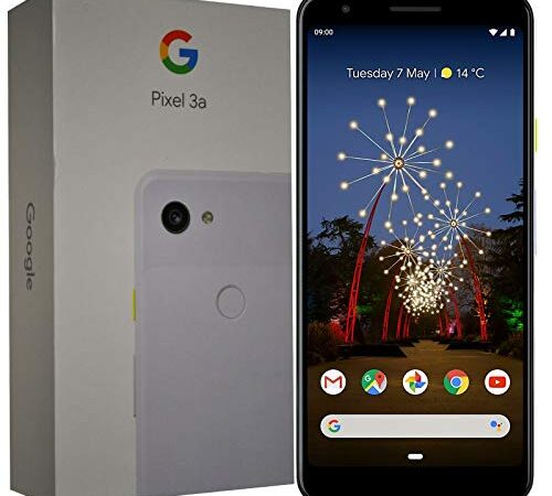 Google Pixel 3A (2019) 64GB 5.6" inch Factory Unlocked 4G/LTE Smartphone - International Version (Purple-ish)