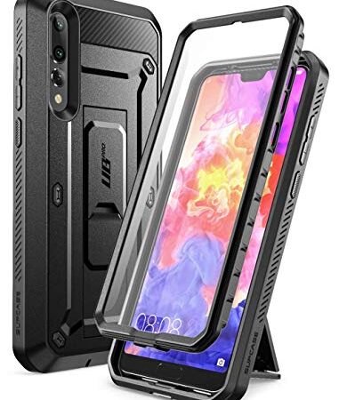 Huawei P20 Pro Case, SUPCASE Full-Body Rugged Cover with Built-in Screen Protector for Huawei P20 Pro (2018 Release) Not for Huawei P20, Unicorn Beetle Pro Series (Black)