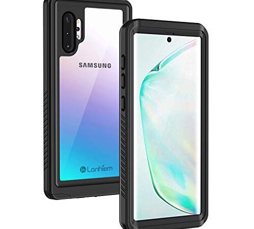 Lanhiem Galaxy Note 10 Plus Case/Galaxy Note 10+ 5G Case, Built-in Screen Protector [Compatible with Fingerprint ID], IP68 Waterproof Dustproof Shockproof Full Body Sealed Underwater Protective Cover for Galaxy Note 10 Plus/ 10+ 5G 6.8