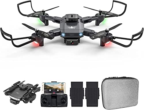 OBEST Drone with 4K Camera for Adults, Infrared Obstacle Avoidance, Optical Flow Hover, Dual Camera Switchable, Live Video Foldable FPV 2.4G Foldable Quadcopter with 2 Batteries