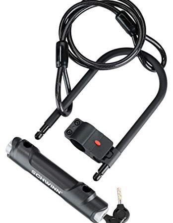 Schwinn Anti Theft Bike Lock, Security Level 5, U-Lock, 4 Foot