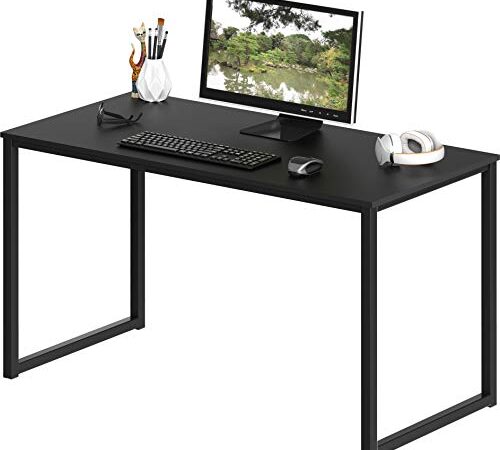 SHW Desk Home Office 40-Inch Computer Table, Black