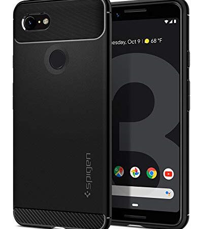 Spigen Rugged Armor Works with Google Pixel 3 Case (2018) - Black