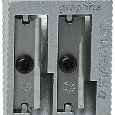 Staedtler Metal Sharpener, Double Hole for Pencils and Colored Pencils, 1-Each (510 20BK)