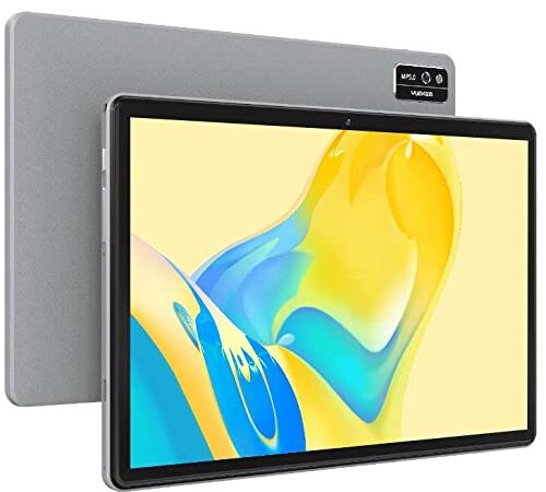 Tablet 10.1 inch, 4GB RAM 64GB Storage, Android 11 Go, YUMKEM 10 inch Android Tablets, 1280 X 800 IPS HD Display, Large Battery, Dual Camera, WiFi Only, Grey