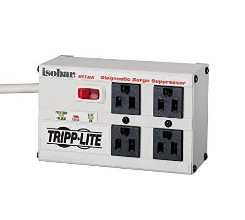 Tripp Lite ISOBAR4ULTRA Isobar Surge Protector Metal 4 Outlet 6 Feet Cord 3330 Joules