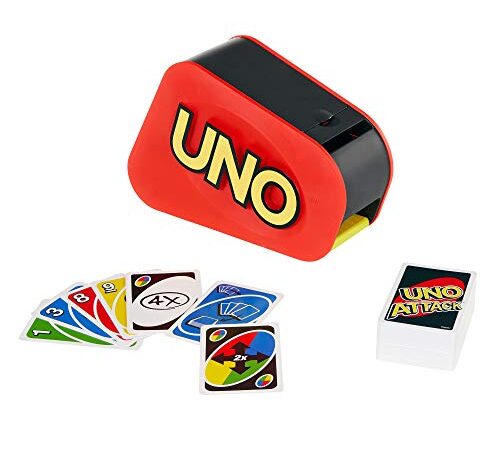 UNO ATTACK! Card Game with Random Shooter for 2 ro 10 Players Ages 7 Years and Older