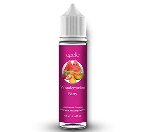 50ml Liquid Juice, Wondermelon Berry, Powered by Smoozie, Short Fill Bottles Ready for Use DIY, Make Your Own Juice