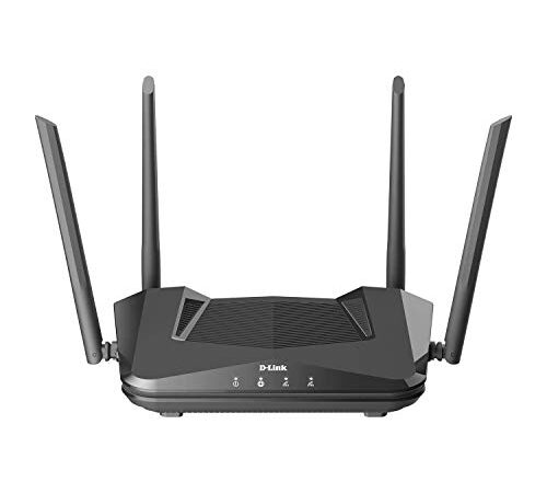 D-Link AX1500 Mesh Wi-Fi 6 Router - 802.11ax Router, Gigabit, Triple-core Processor, Dual Band, OFDMA, Voice Control with Google Assistant and Amazon Alexa (DIR-X1560) (Renewed)