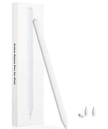 iPad Pencil 2nd Generation, Magnetic Wireless Charging with Tilt Sensitivity Palm Rejection Active Stylus Pen Apple Pencil for iPad Pro 11" 4/3/2/1, iPad Pro 12.9" 6/5/4/3, iPad Air 4/5, iPad Mini 6
