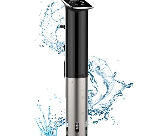 Keylitos Sous Vide Cooker Machine 1100W, IPX7 Waterproof Sous Vide Precision Cooker, Ultra-quiet Fast-Heating Immersion Circulator Precise Cooker with Accurate Temperature and Timer Control